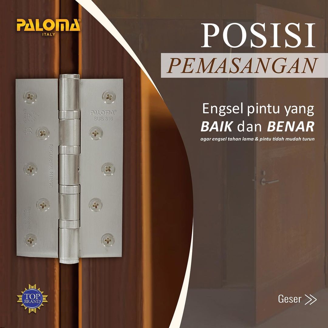 Posisi Pemasangan Engsel Pintu yang Baik dan Benar 