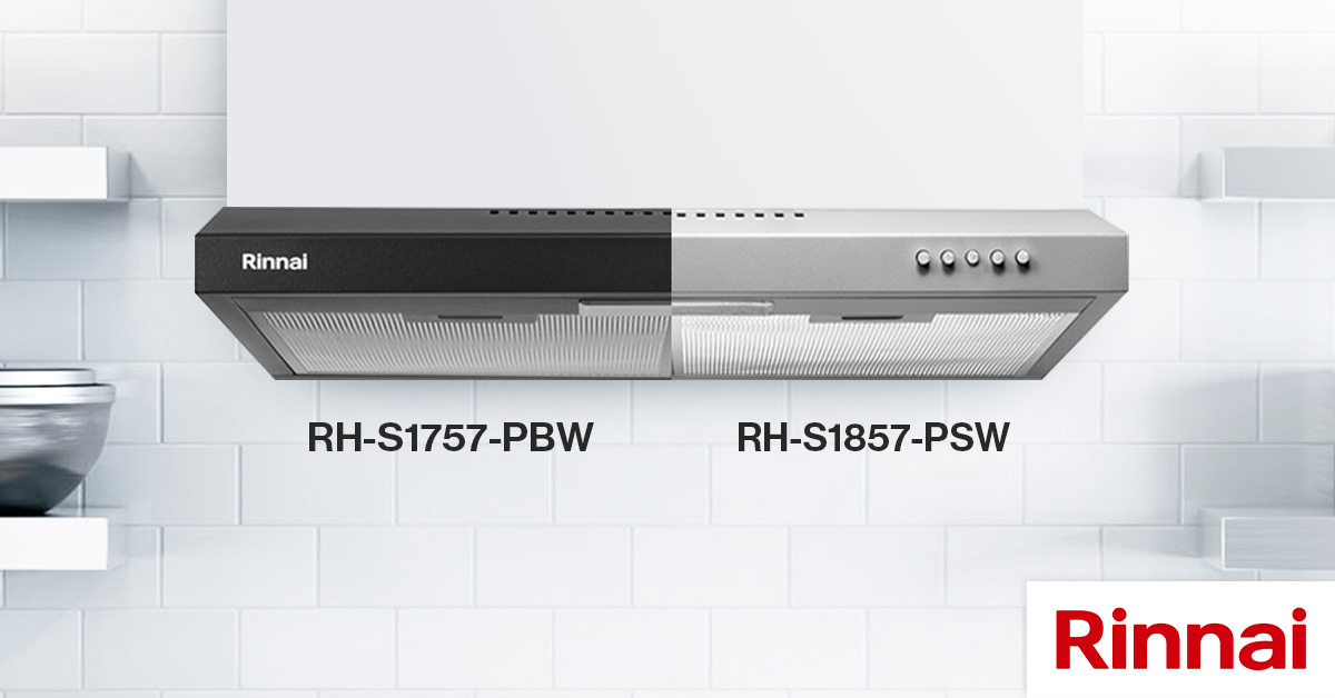 Jauhkan Dapur dari Asap dan Bau dengan Cooker Hood Rinnai RH-S1757-PBW dan RH-S1857-PSW
