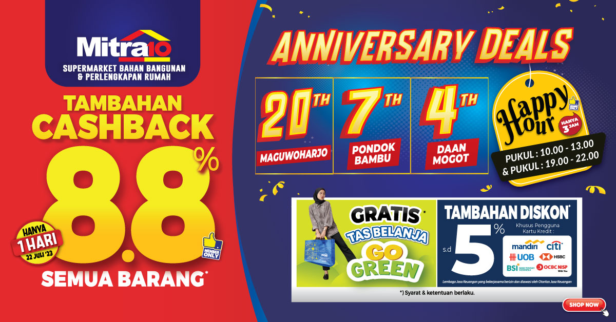 Banner Anniversary Deals Daan Mogot