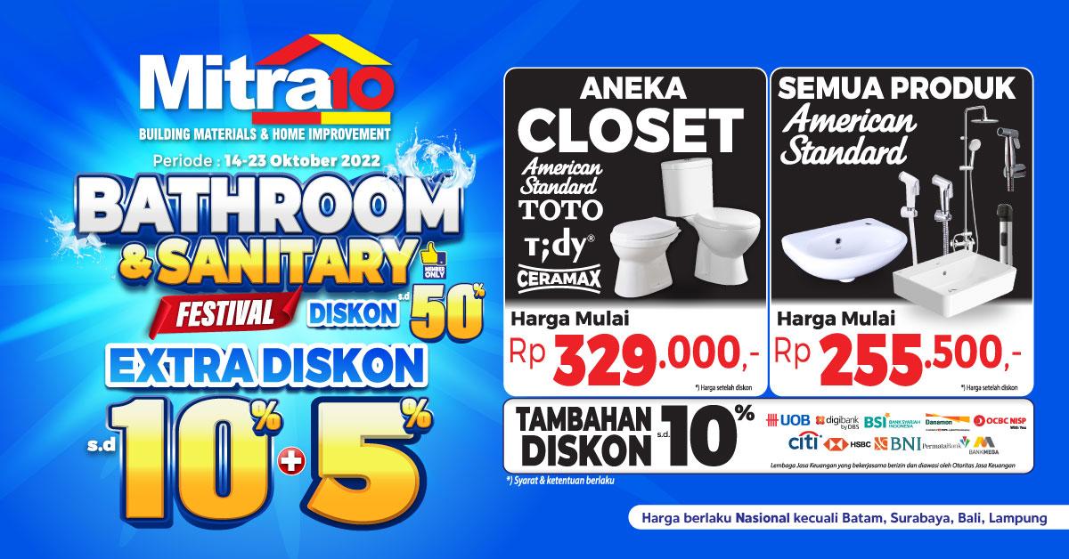 Bathroom & Sanitary Festival Ekstra Diskon
