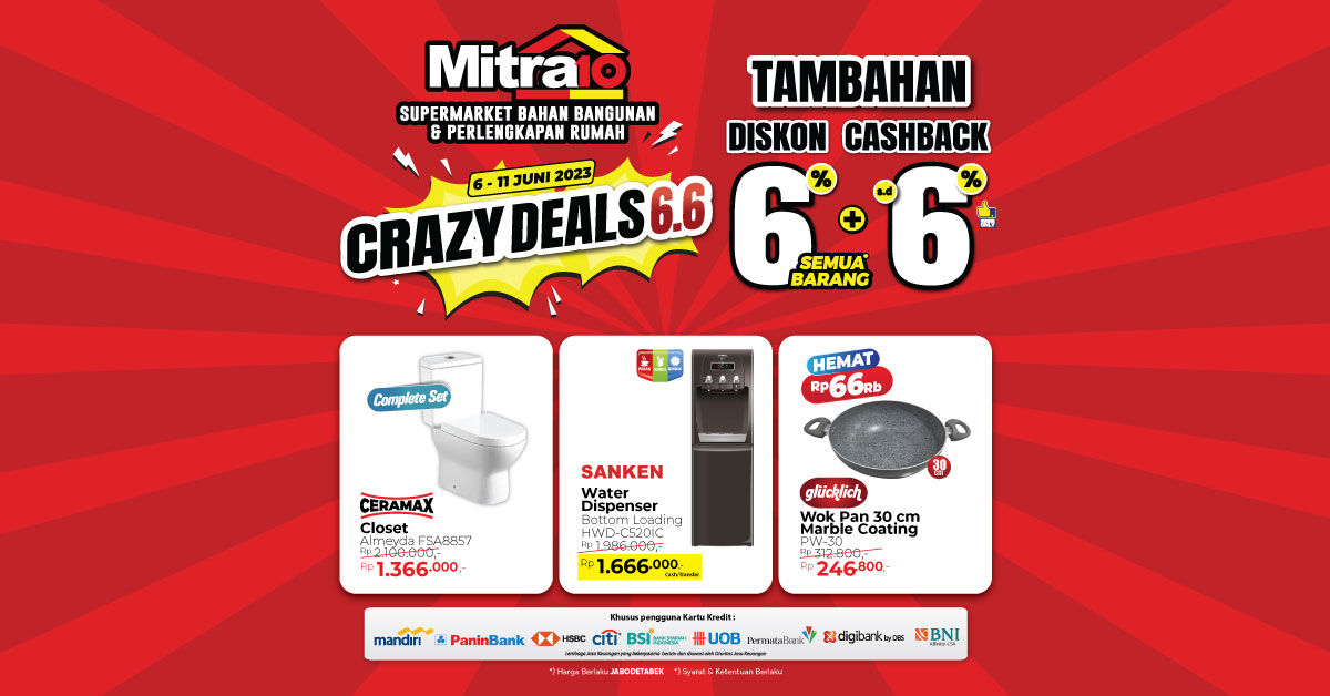 Banner Crazy Deals 6.6