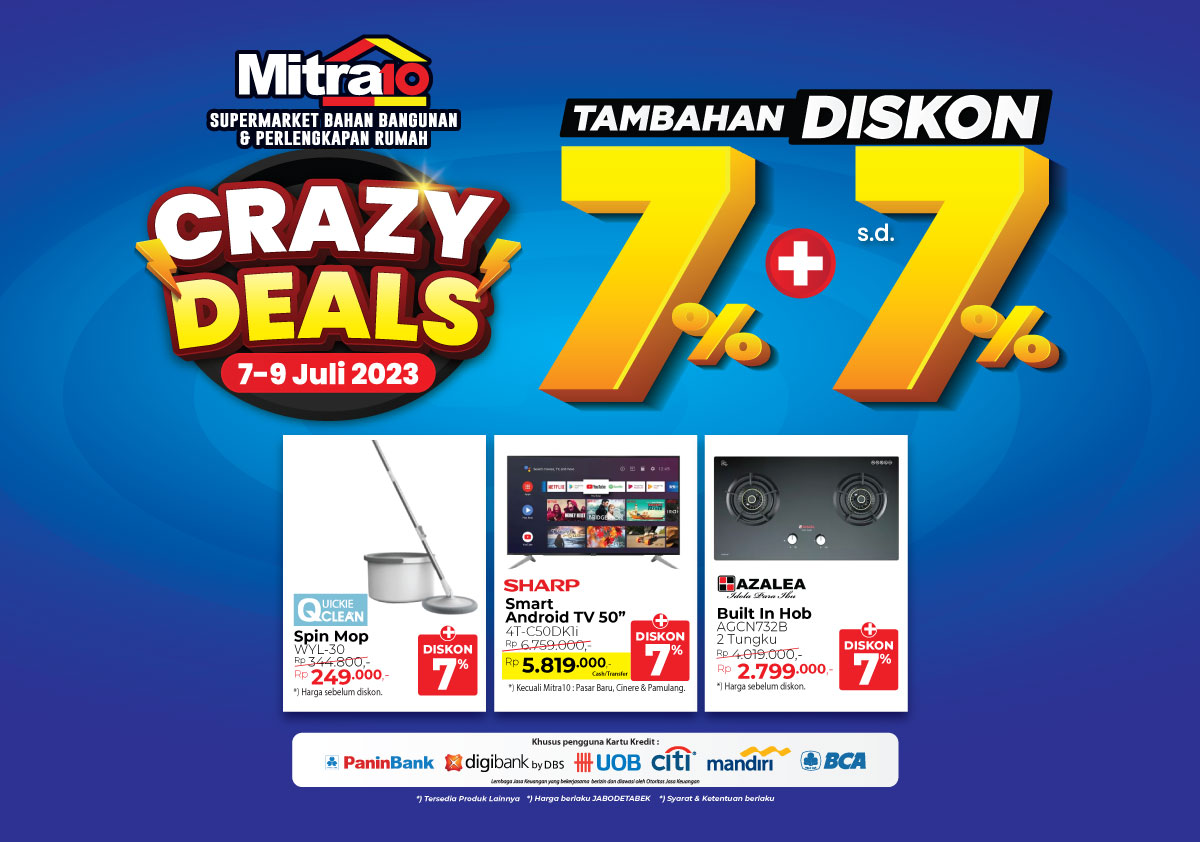 Banner Promo Crazy Deals 7.7