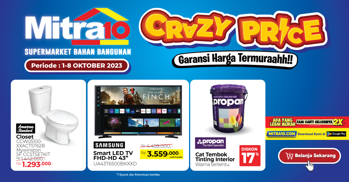Promo Crazy Price Mitra10