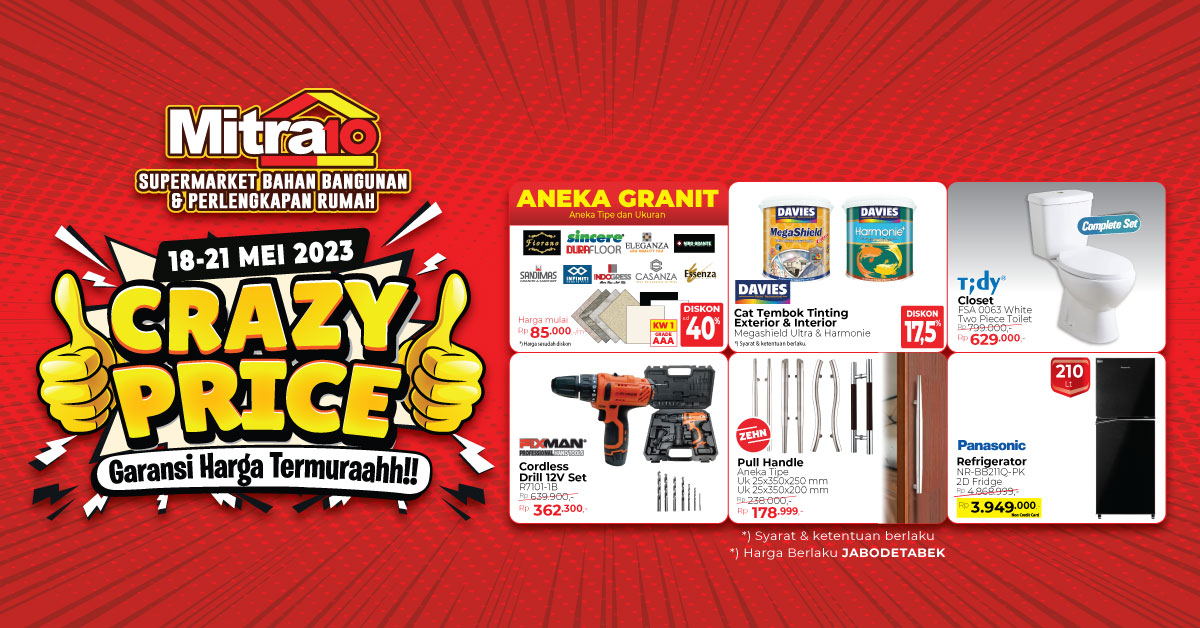 Banner Crazy Price 18-21 Mei 2023