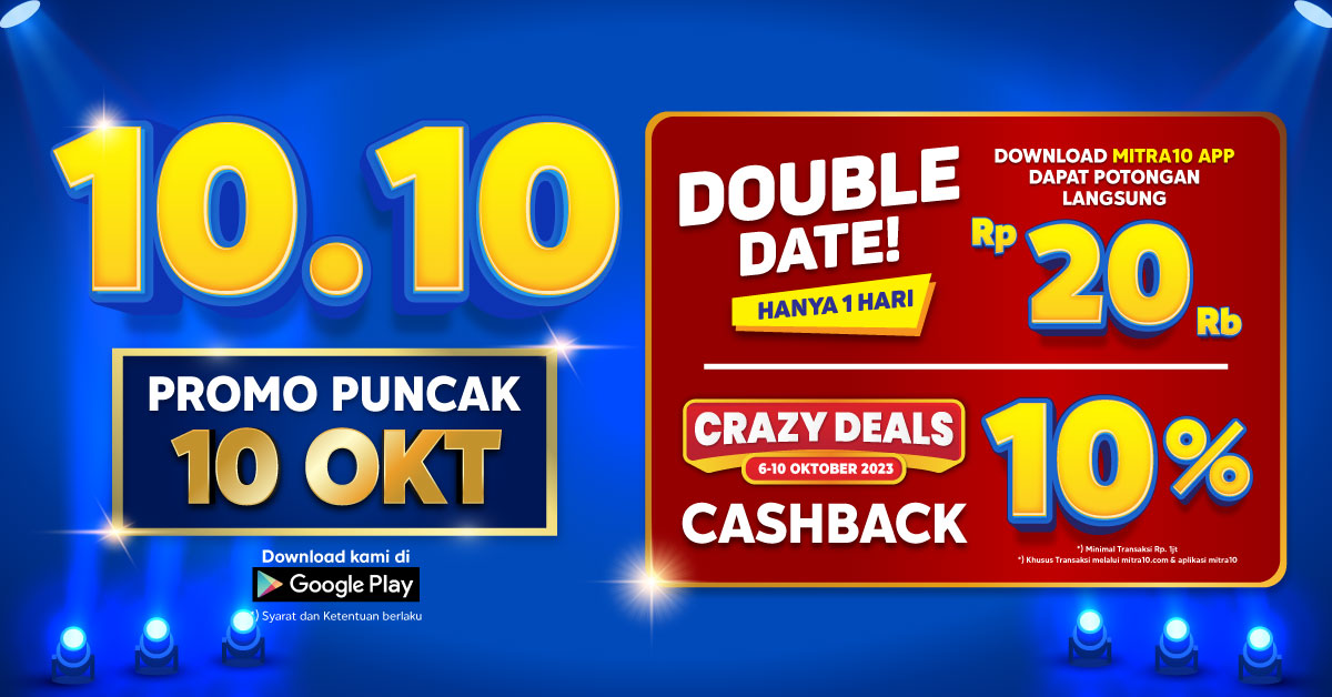 Promo Puncak 10.10 Mitra10