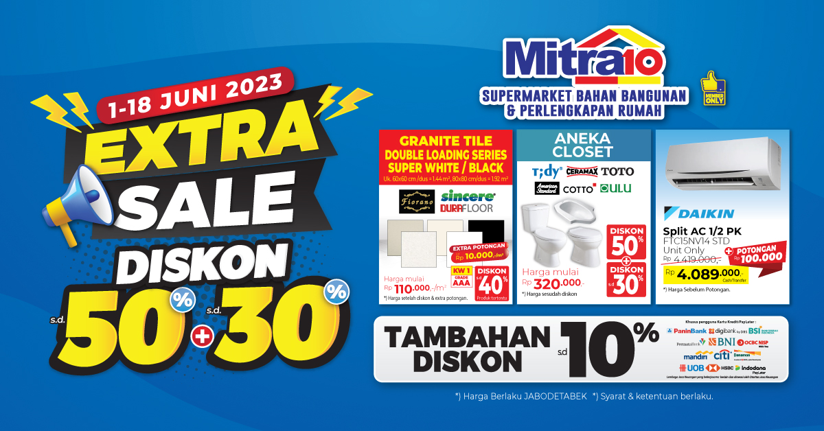 Banner Promo Extra Sale sd 18 Mei 2023