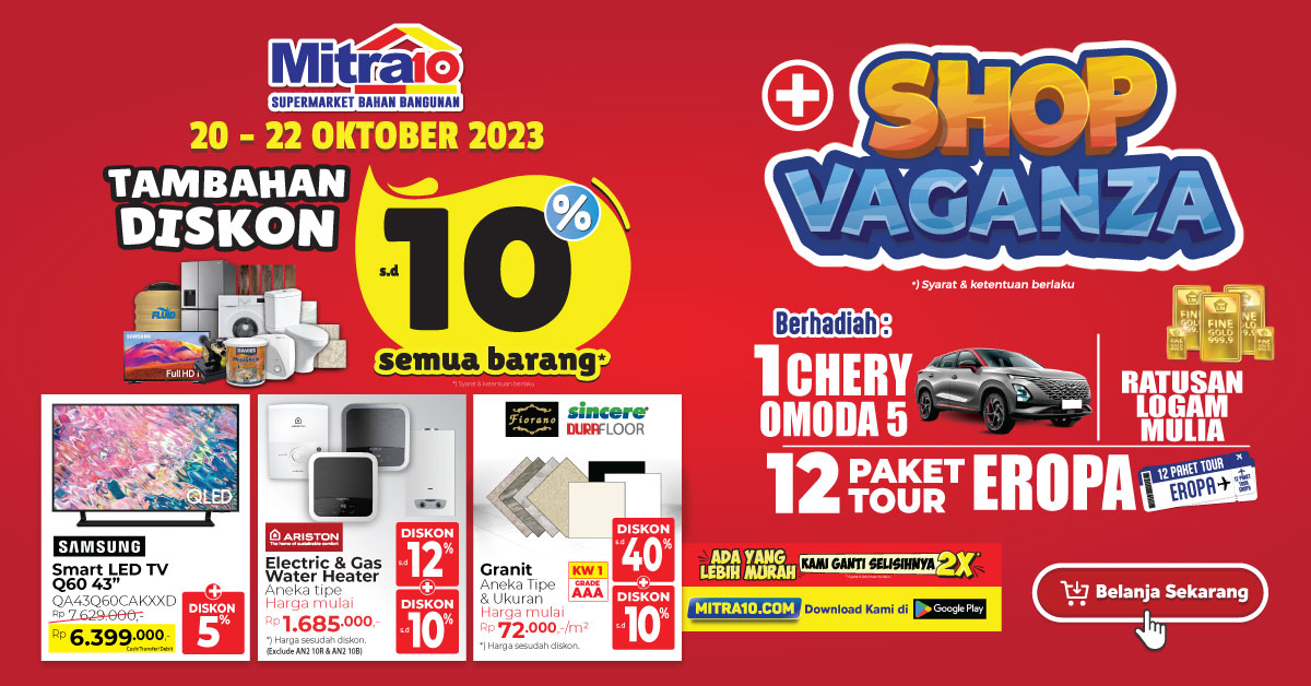 Banner Promo Tambahan Diskon 10%