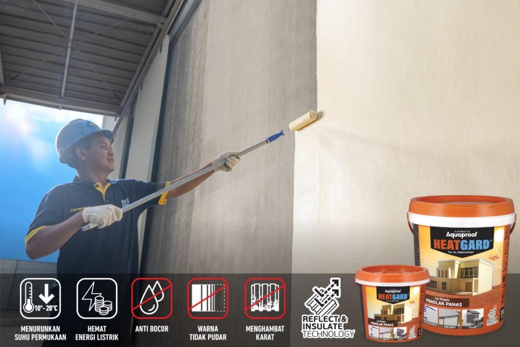 Gambar Heatgard Cat Pelapis Penolak Panas Pertama di Indonesia,  Menurunkan Suhu Permukaan 10°C-20°C