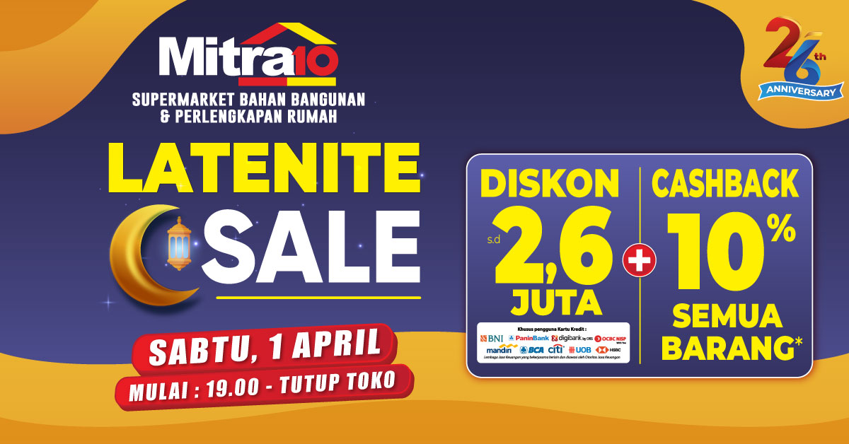 PROMO LATENITE SALE 01 APRIL 2023