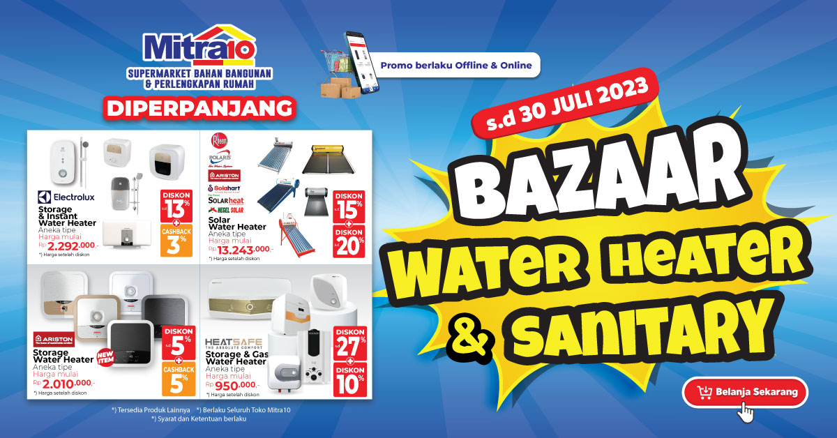 Banner Promo Bazaar Sanitary dan Pemanas