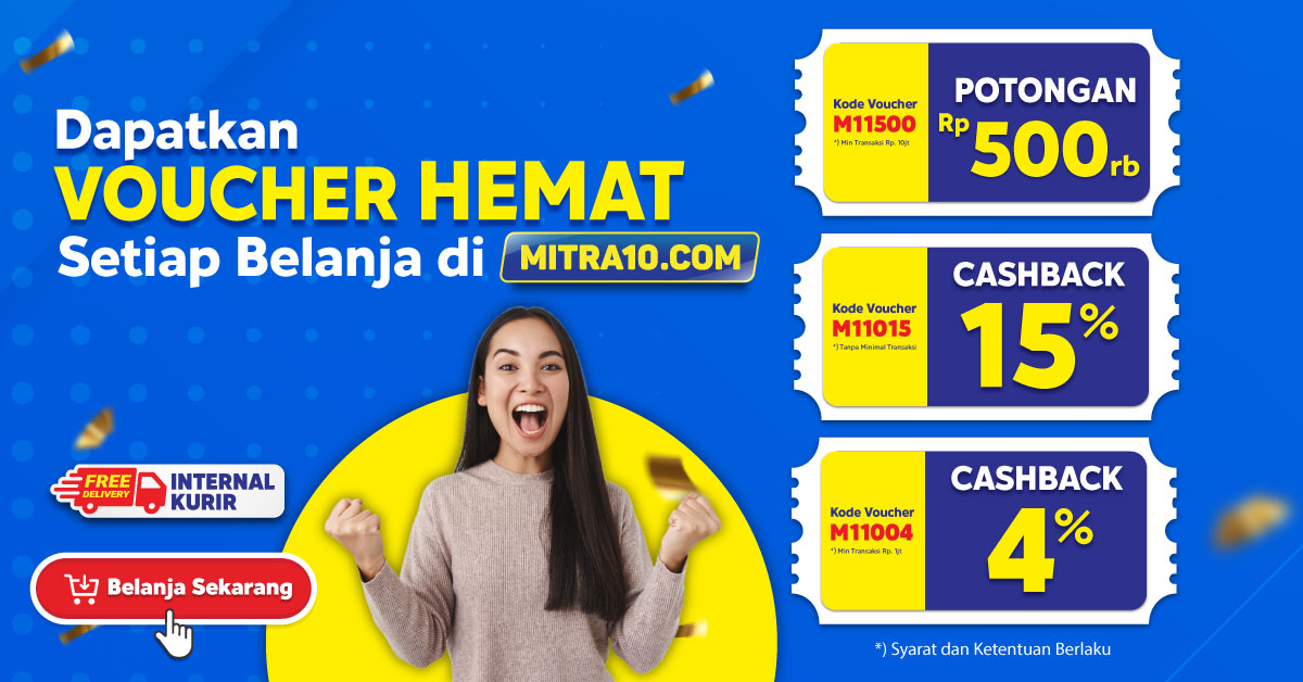Banner Voucher Mitra10 Hemat Belanja di Website
