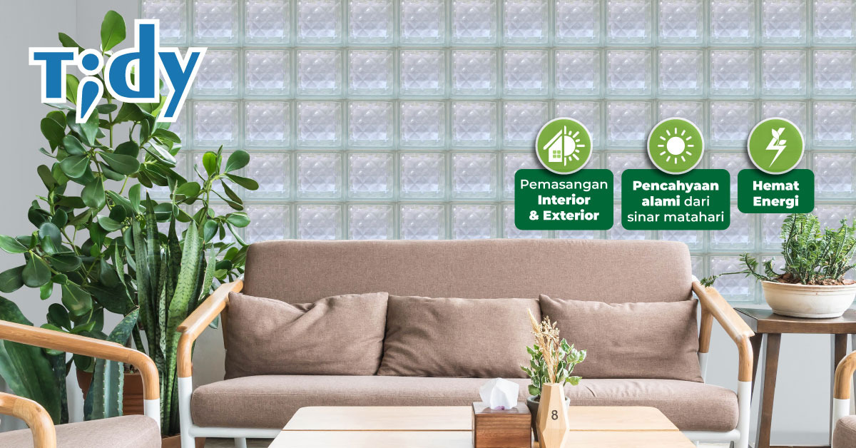 Rumah Minimalis Bergaya Modern Glass Block