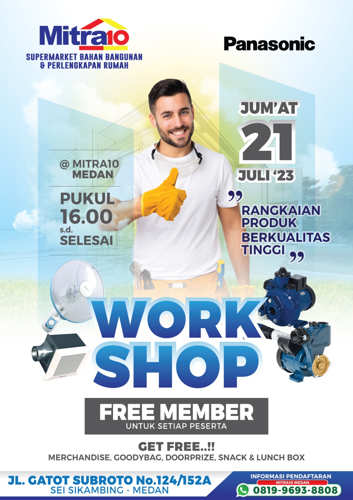 kerjasama workshop panasonic makassar-medan
