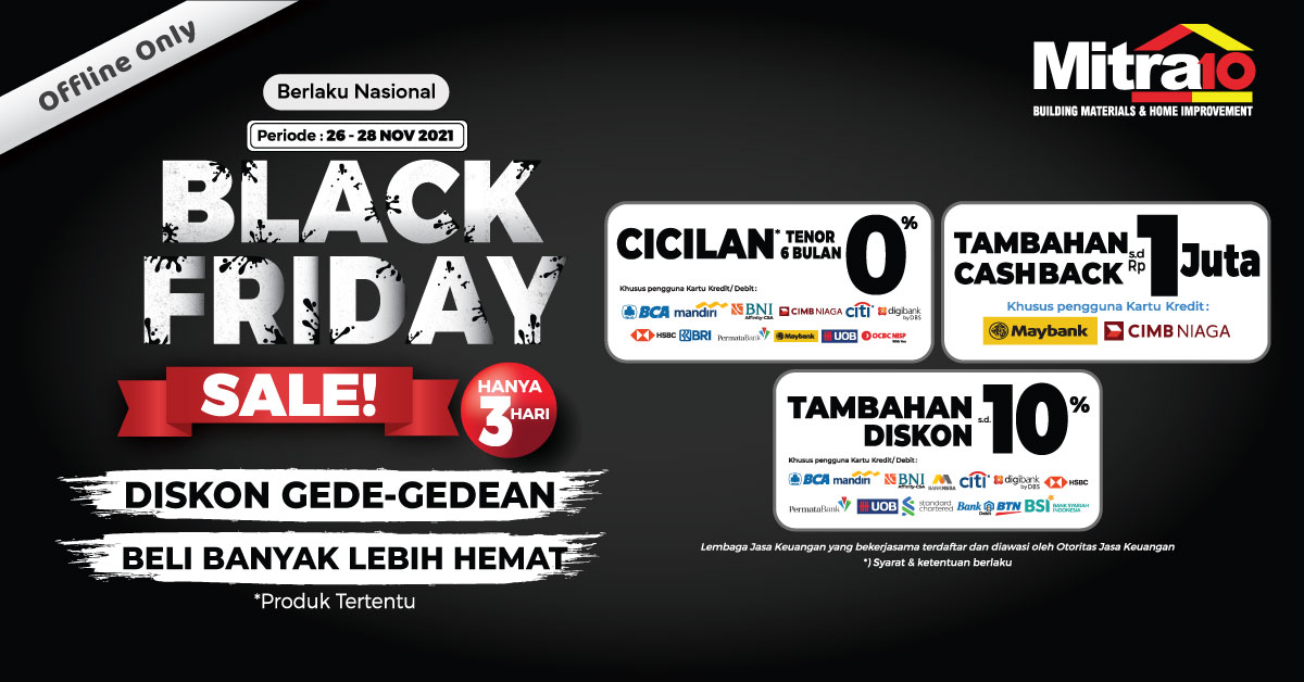 Banner Promo Black Friday Mitra10 Nasional