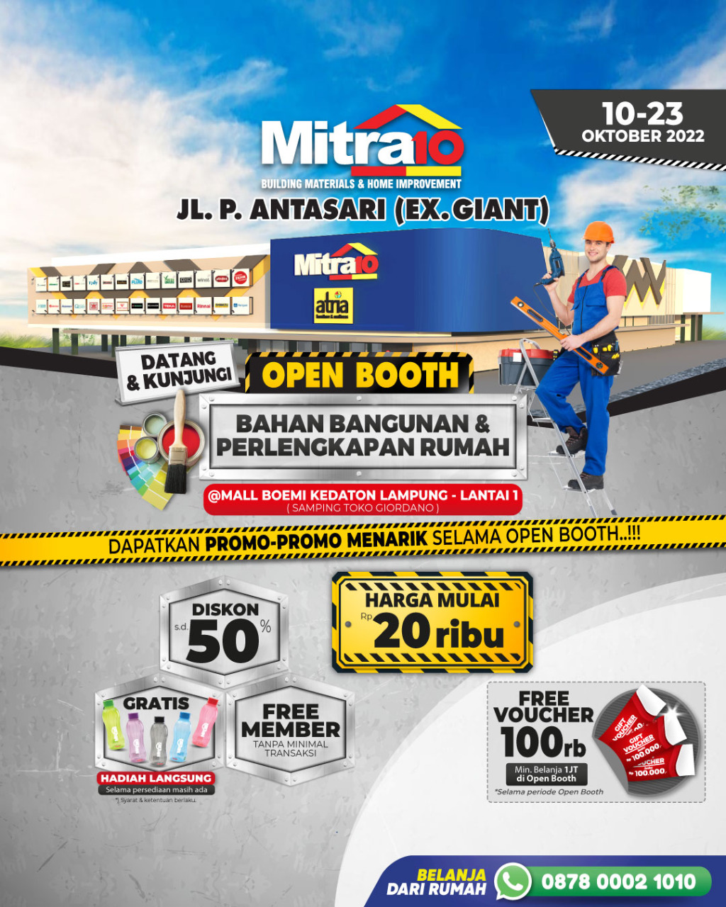 Banner Voucher Belanja Mitra10 100 Ribu