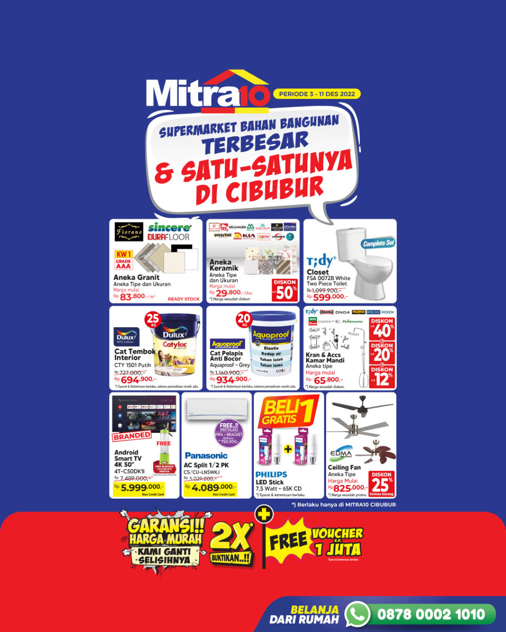 Banner Voucher Belanja Khusus di Mitra10 Cibubur